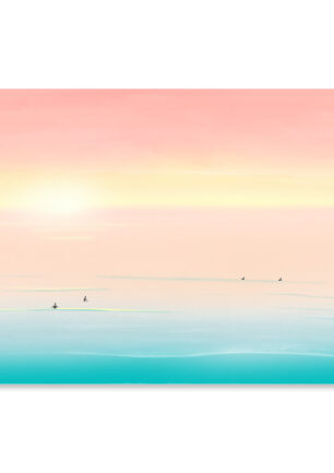 Affiche bord de mer, "Douceur naturelle" une illustration minimaliste de DENADDA