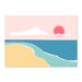 Affiche plage, bord de mer "Playa" une illustration minimaliste de DENADDA