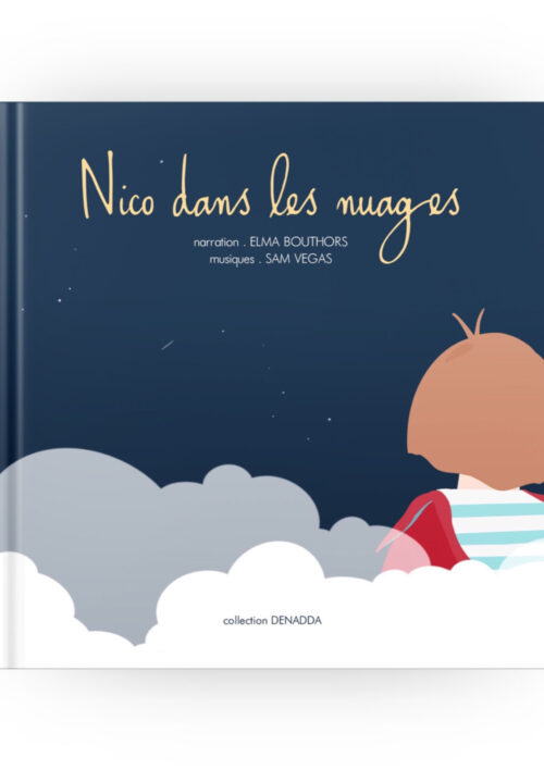 Livre audio personnalisé - Marin dans les nuages Livre audio personnalisé pour garçon avec prénom et couverture. Jolie histoire audio en mp3 à écouter le soir ou la journée. Collection DENADDA.