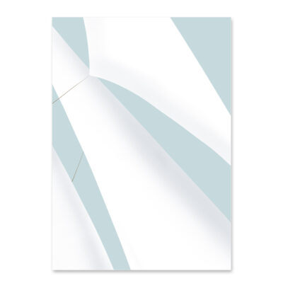 Affiche minimaliste, un dessin d'une voile de bateau, une illustration minimaliste de DENADDA