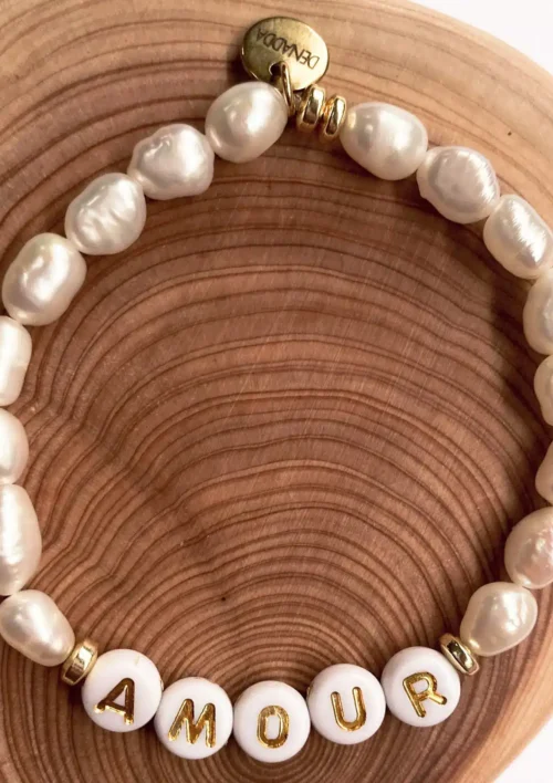 Bracelet à personnaliser - Love note Bracelet message personnalisé love note. Bijou DENADDA
