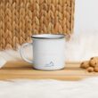 Mug émaillé couple amoureux, made with love. Collection DENADDA