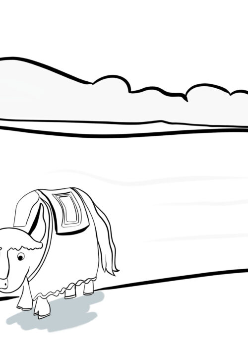 Livre de coloriage - Au sommet Animal à colorier avec ce livre de coloriage sur le conte Au sommet au tibet. DENADDA