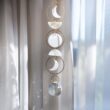 Attrape lumière en cristal, suncatcher, lune. DENADDA