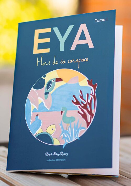Conte philosophique, EYA une petite tortue, histoire pour les enfants et les adultes, livre illustré de la collection DENADDA.