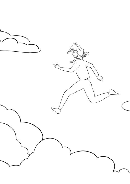 Livre de coloriage - Marin dans les nuages Livre de coloriage adulte, anti-stress avec Marin dans les nuages. Un conte de DENADDA.