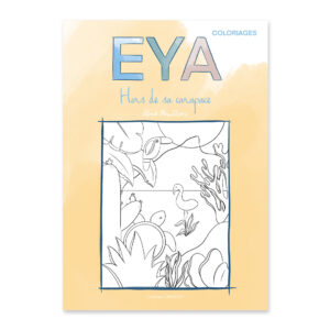 Livre de coloriage, une petite tortue de mer, EYA. Collection DENADDA.