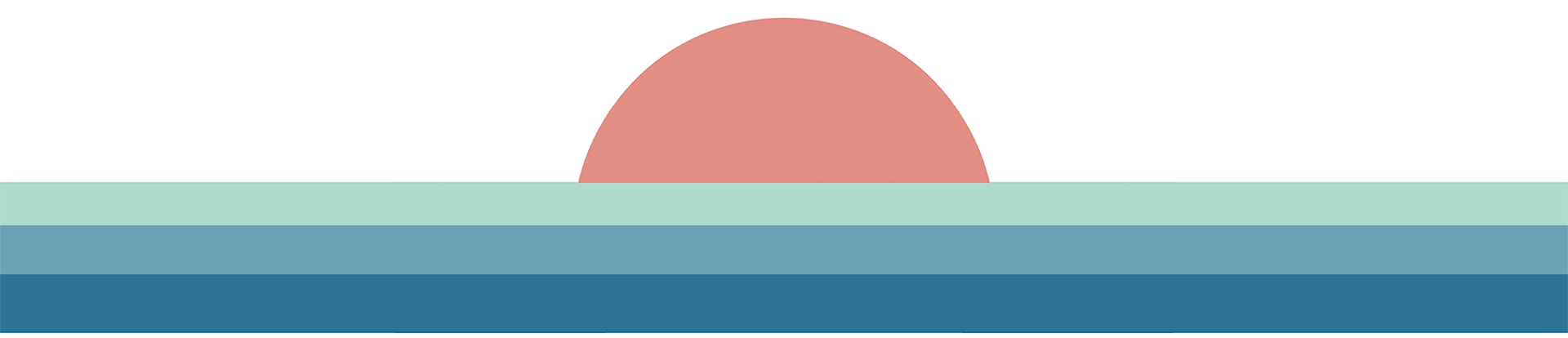 Logo DENADDA, illustration d'un coucher de soleil. sunset