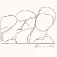 Dessin minimaliste couple. Denadda.