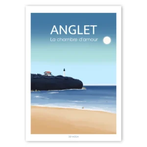 Affiche Anglet chambre d'amour. Poster Denadda