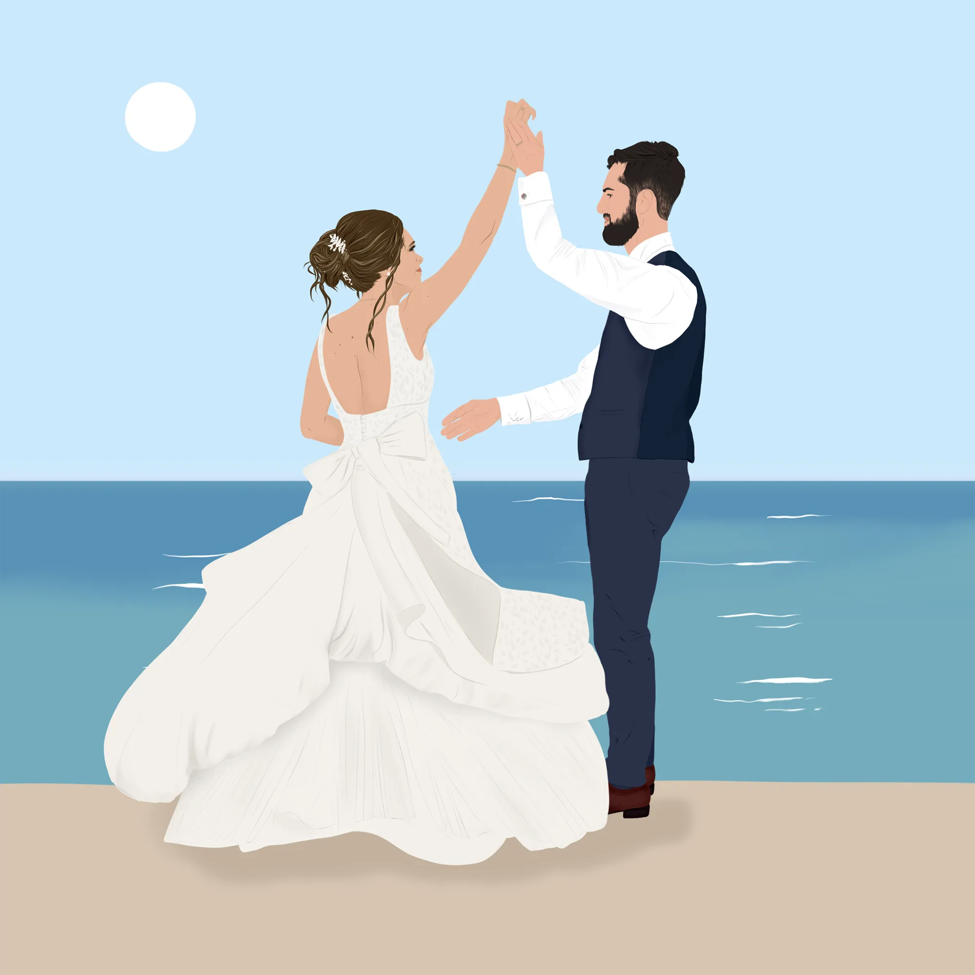 Décoration mariage : Affiche notre histoire d'amour personnalisée – Omade