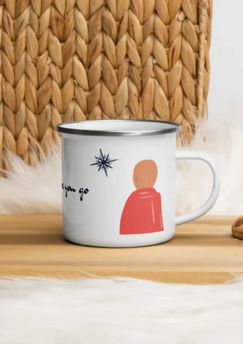 Mug - Zen Mug émaillé avec bouddha zen. DENADDA