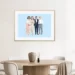 Tableau famille dessin personnalisé d'un mariage. Cadeau dessiné par Denadda