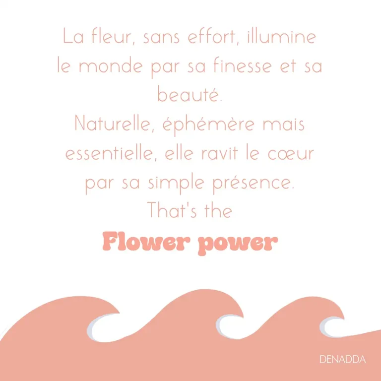 Citation - DENADDA Citation spirituelle sur la fleur. DENADDA
