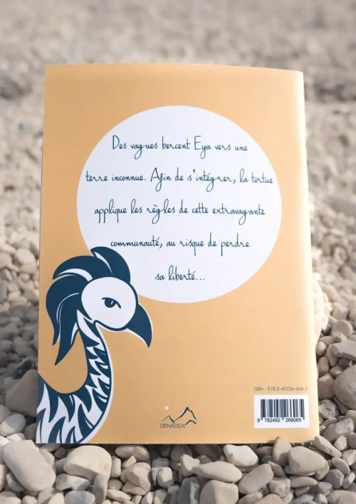 EYA au pays des conteurs d'histoires - Tome II Dos de la couverture du conte philosophique illustré. Eya au pays des conteurs d'histoires. Un livre de DENADDA