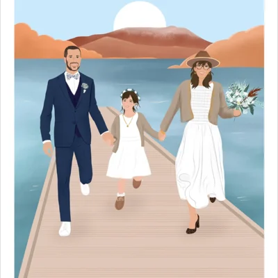 Affiche personnalisée à partir de plusieurs photos par Denadda.