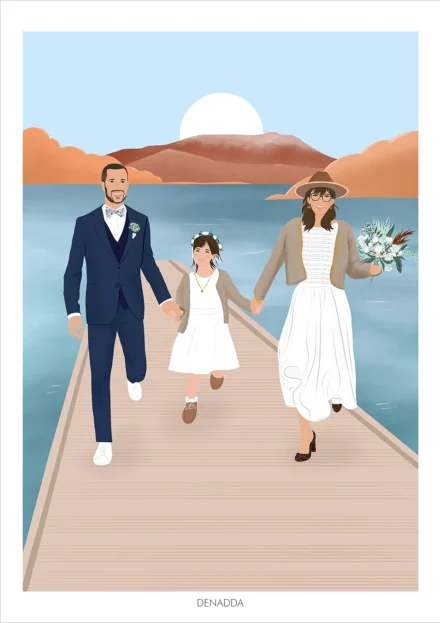 Affiche personnalisée à partir de plusieurs photos par Denadda.