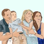 Dessin famille personnalisé. Denadda