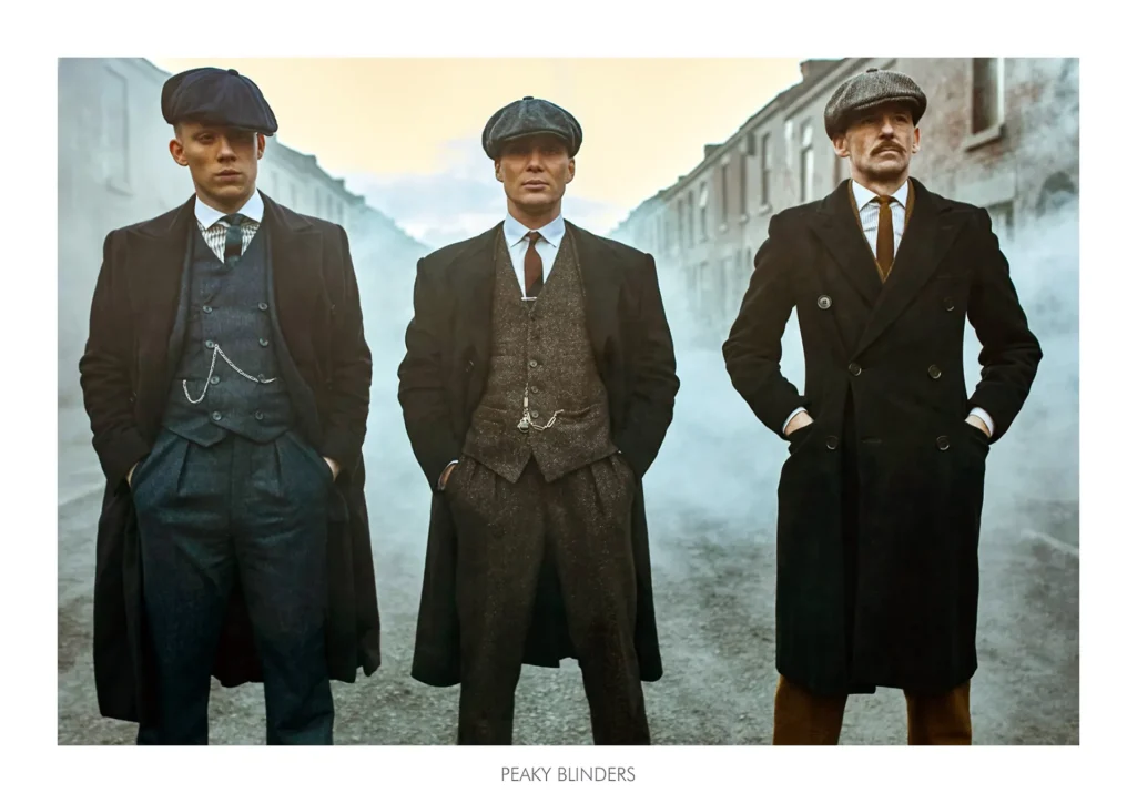 Photo Peaky Blinders avant transformation en portrait sans visage par Denadda