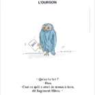 Affiche Maître Hibou de Winnie l'ourson. Une illustration de Denadda inspirée par A.A. Milne & E.H. Shepard.