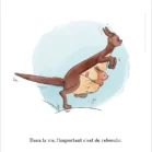 Affiche Maman et Petit Gourou de Winnie l'ourson. Une illustration de Denadda inspirée par A.A. Milne & E.H. Shepard.