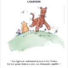 Affiche Tigrou avec citation de Winnie l'ourson. Une illustration de Denadda inspirée par A.A. Milne & E.H. Shepard.
