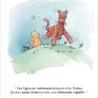 Illustration Tigrou avec citation de Winnie l'ourson. Une affiche de Denadda inspirée par A.A. Milne & E.H. Shepard.