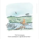 Illustration Winnie l'ourson et la libellule. Une affiche de Denadda inspirée par A.A. Milne & E.H. Shepard.