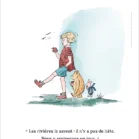 Illustration Winnie l'ourson, Jean Christophe et Porcinet sur le chemin. Une affiche de Denadda inspirée par A.A. Milne & E.H. Shepard.