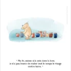 Illustration Winnie l'ourson et ses pots de miel. Une affiche de Denadda inspirée par A.A. Milne & E.H. Shepard.