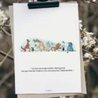 Poster Winnie l'ourson et ses amis. Une illustration de Denadda inspirée par A.A. Milne & E.H. Shepard.