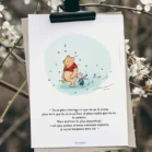 Poster Winnie l'ourson et Porcinet sous la neige. Une illustration de Denadda inspirée par A.A. Milne & E.H. Shepard.