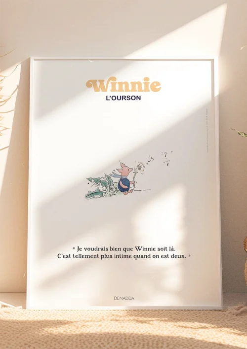 Tableau Porcinet - Winnie l'ourson Tableau Porcinet de Winnie l'ourson. Une illustration de Denadda inspirée par A.A. Milne & E.H. Shepard.
