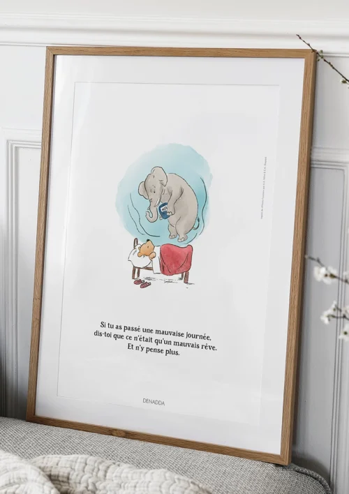 Tableau Winnie l'ourson et l'Éfélant Tableau Winnie l'ourson et l'Éfélant. Une illustration de Denadda inspirée par A.A. Milne & E.H. Shepard.