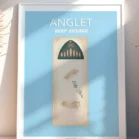 Tableau Anglet Surf Avenue avec prénom du surfeur Kelly Slater. Denadda