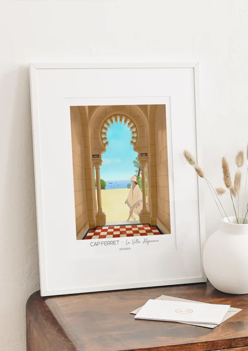 Cadre Cap Ferret "La Villa Algérienne" Cadre Cap Ferret de la Villa Algérienne. Création de Denadda