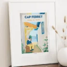 Cadre du Village de l'Herbe au Cap Ferret. Une création de Denadda