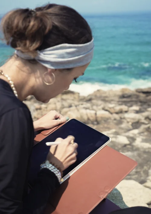 Elma - Denadda Elma Illustratrice pour affiche de surf du Cap Ferret. Denadda