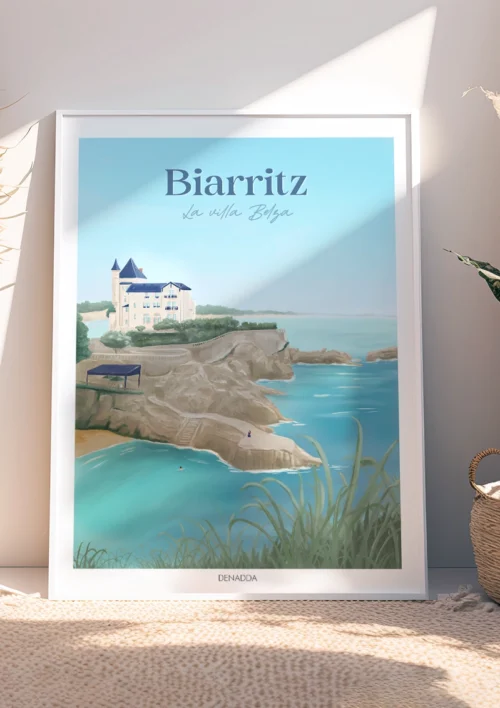 Tableau Biarritz "La Villa Belza" Tableau Biarritz La Villa Belza. Denadda