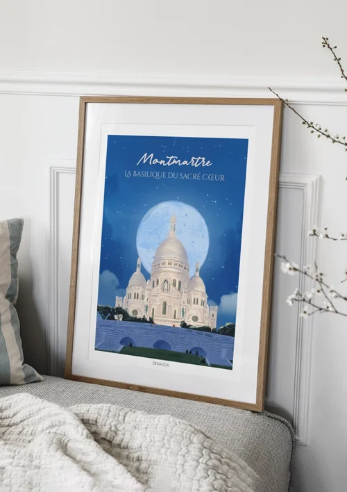 Tableau Montmartre "Basilique du Sacré Coeur" Tableau Montmartre Basilique du Sacré. Décoration intérieure. Denadda